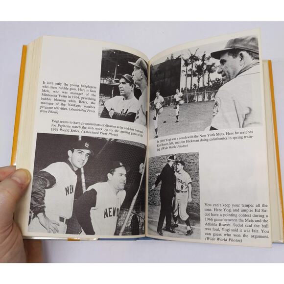 Vintage 1976 The Story of YOGI BERRA - Hardback with Dust Jacket - Ex-Library - Picture 8 of 10